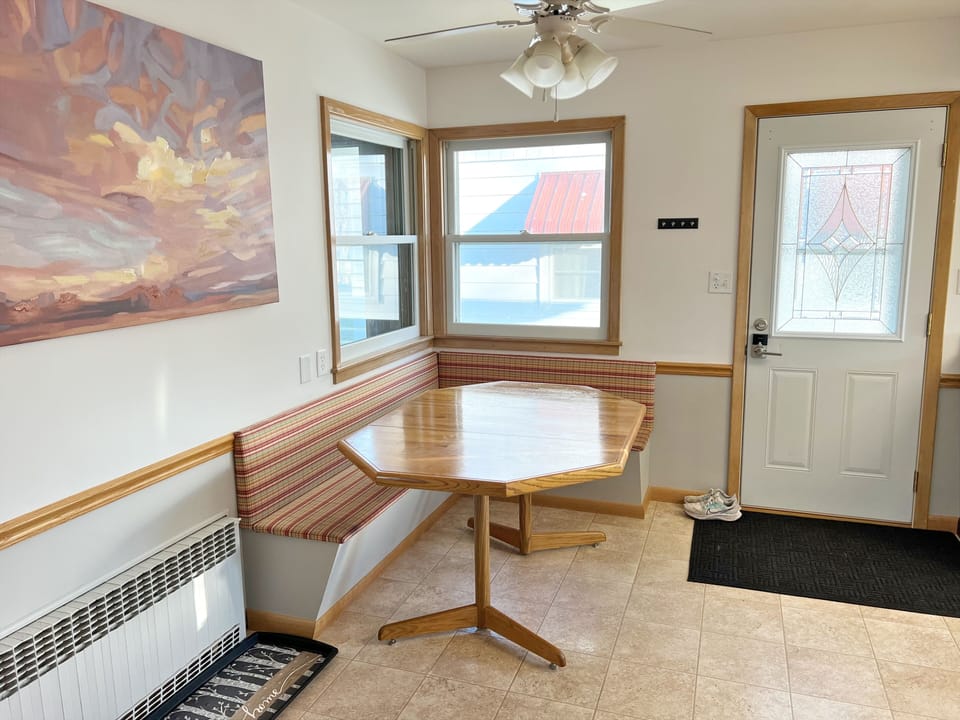 Breakfast nook in kitchen