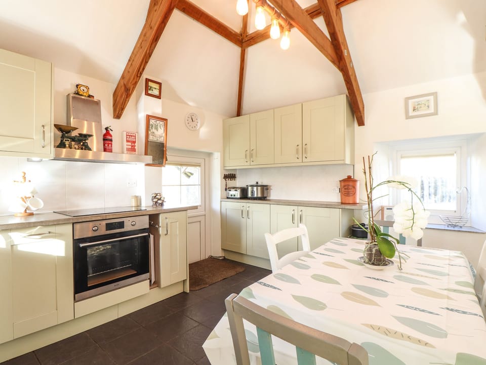 Fridge, dishwasher, electric kettle, toaster