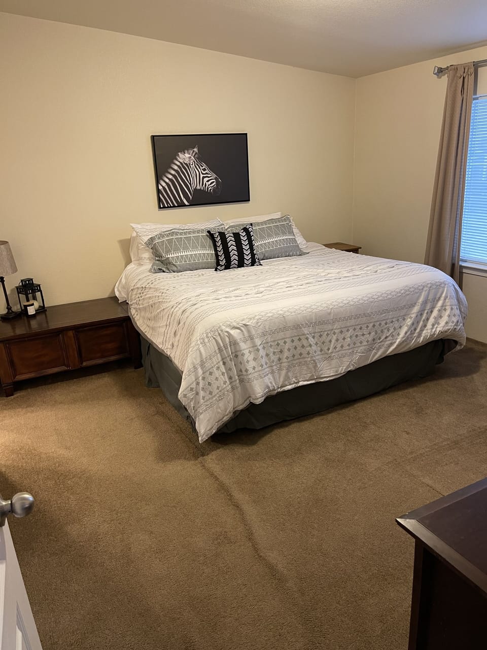 King Bed in Master Bedroom