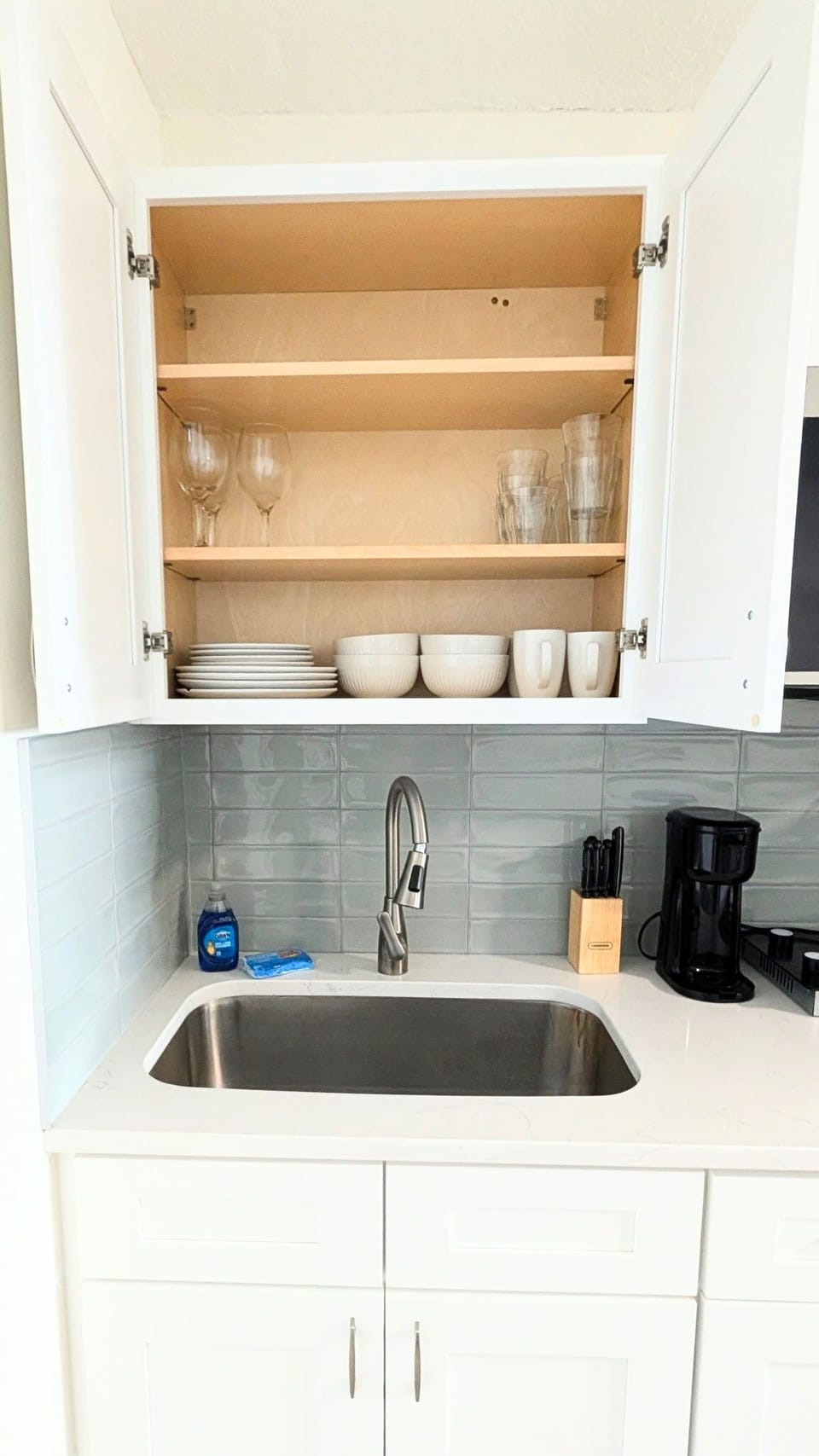 Plates, cups, glasses provided 
