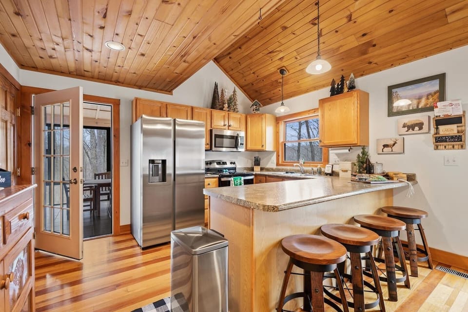 Kitchen island with seating