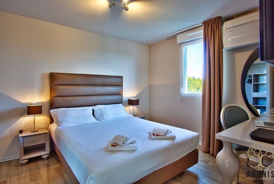 Get a peaceful night sleep in our cozy bedroom.