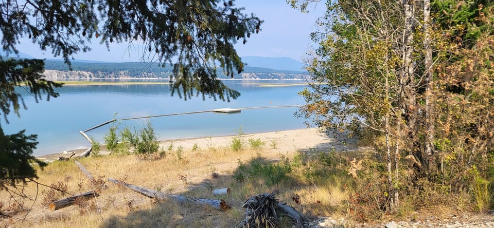 Waldo Cove on lake Koocanusa - 30 min drive from the property.