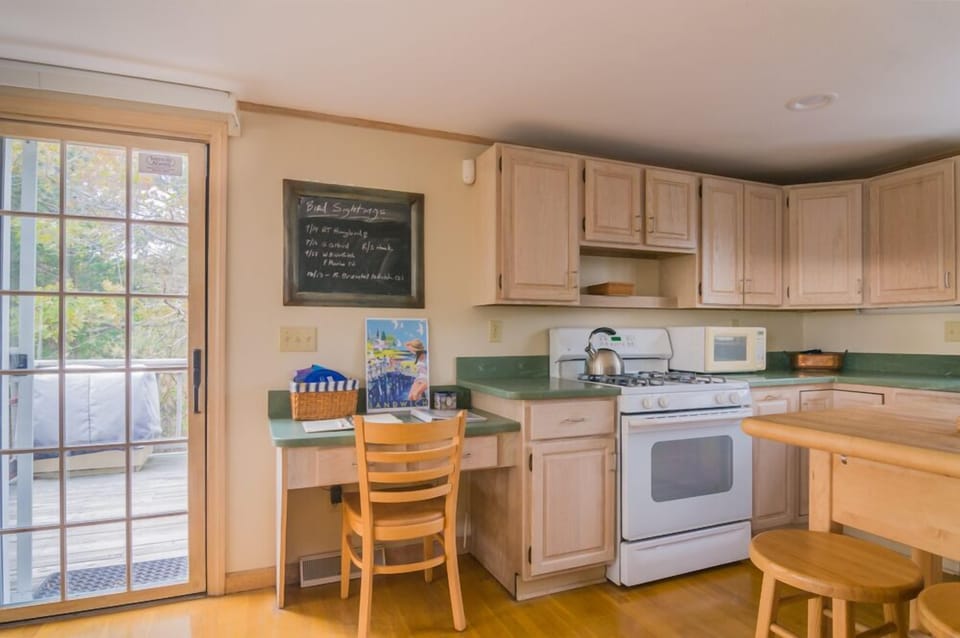 Work space in the kitchen.