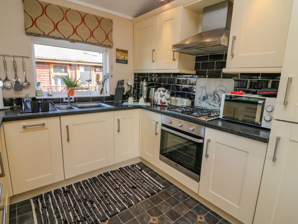 Fridge, dishwasher, electric kettle, toaster