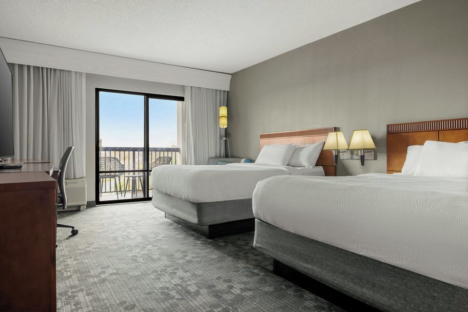 In-room safe, desk, laptop workspace, blackout drapes