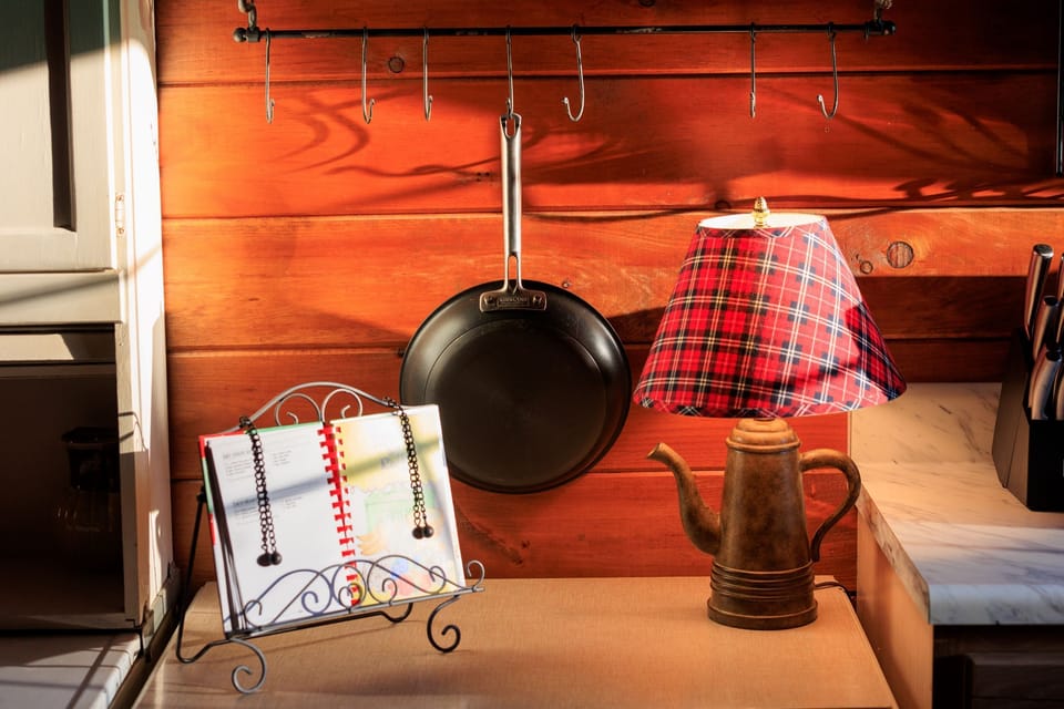 Cookbook in the kitchen
