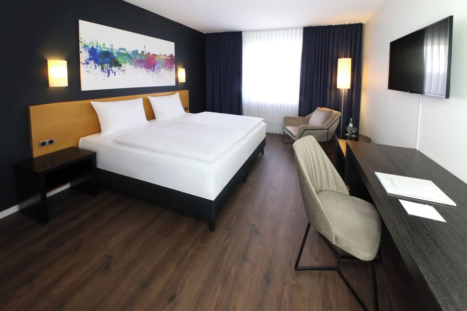In-room safe, desk, iron/ironing board, free cribs/infant beds