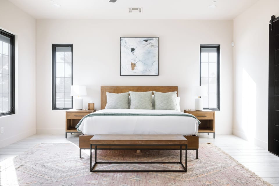 Bedroom 1: Primary w/ King Bed and Sofa Bed