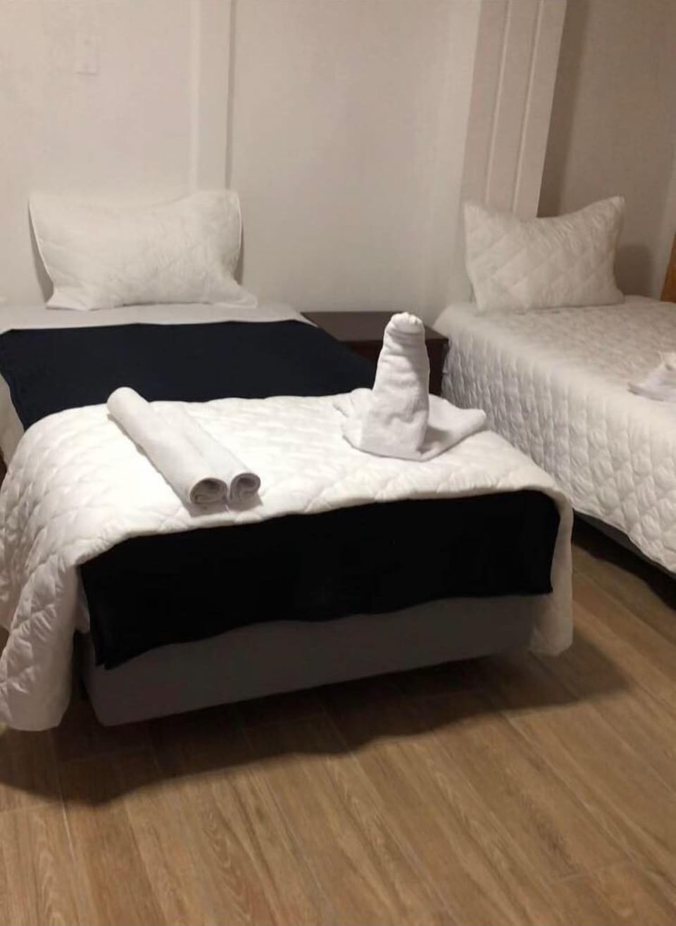 Down comforters, Select Comfort beds, in-room safe, WiFi (free)