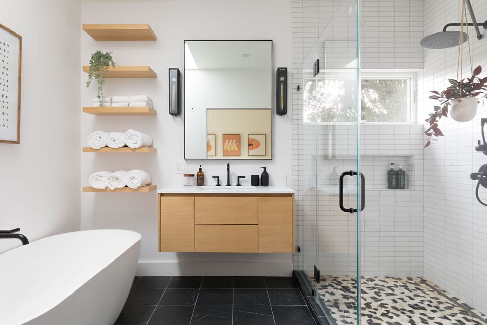 Freshen up with a hot shower before heading out