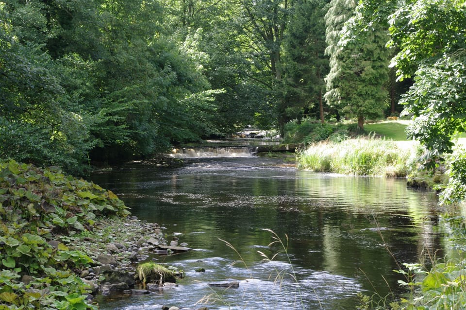 Woller's Dub, known locally, at the entrance to West Burton in the  Yorkshire Dales