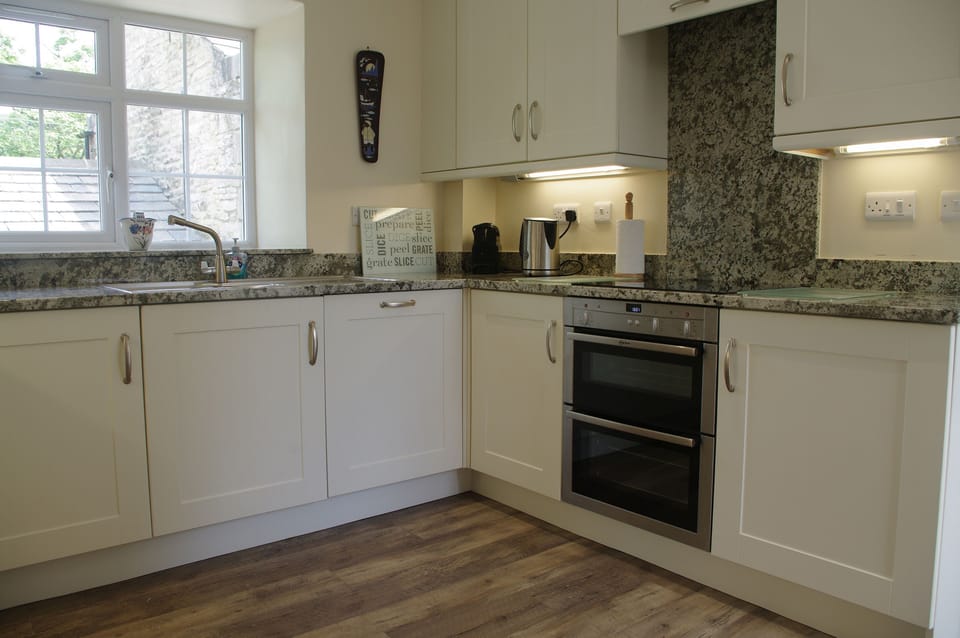 Kitchen at Hazelely Cottage in West Burton in Wensleydale in the Yorkshire Dales