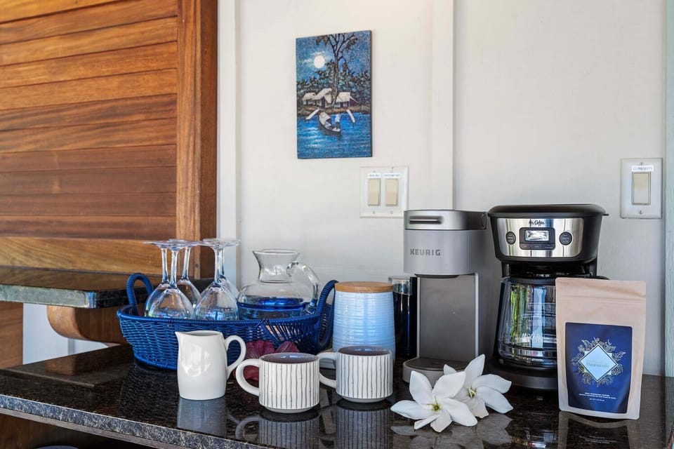 A cozy coffee corner with everything you need for a perfect morning brew.