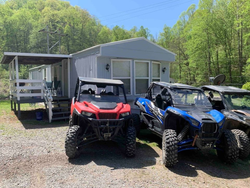 Ample Parking for trucks and Atv`s