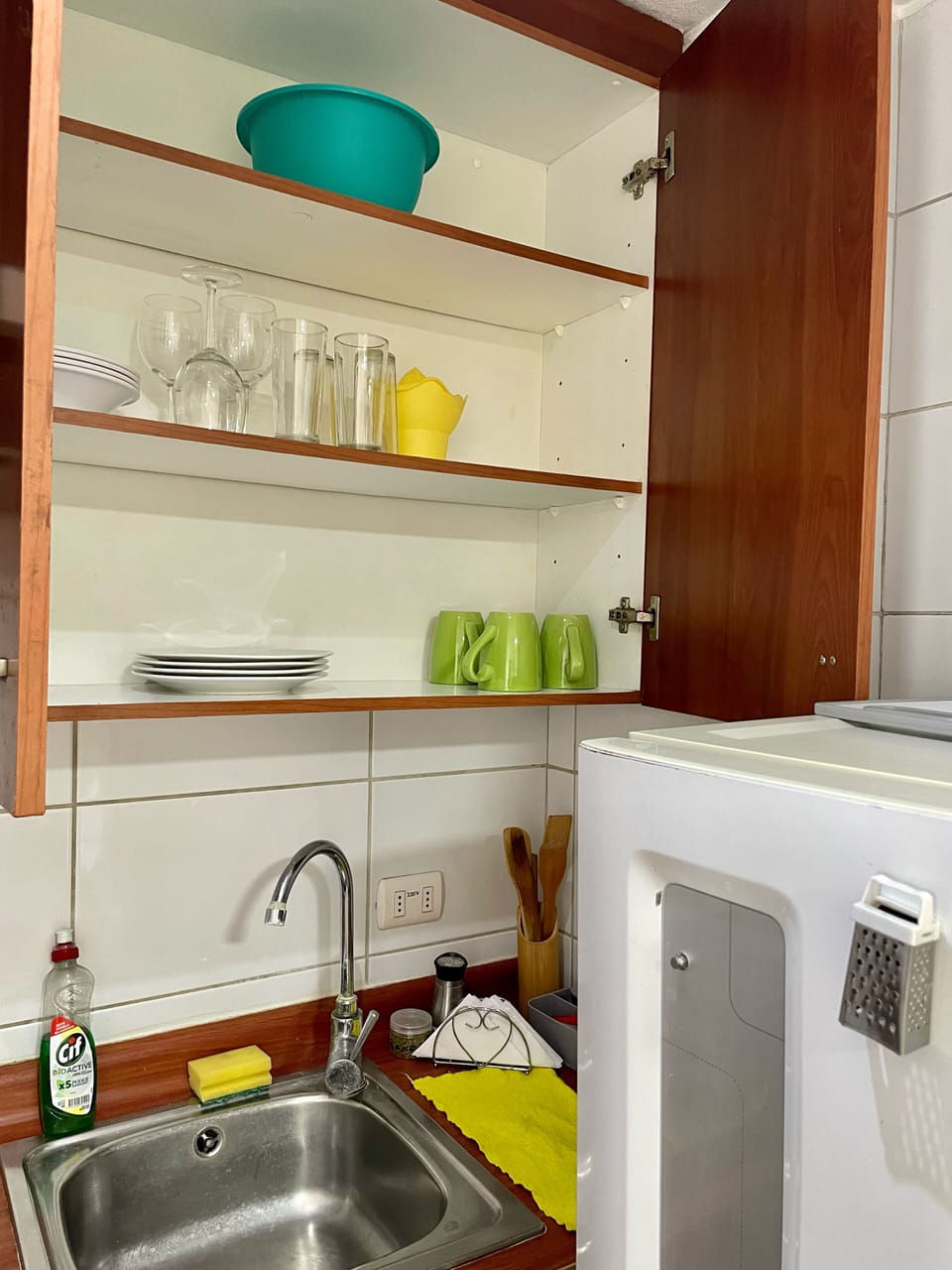 Standard Apartment, 1 Bedroom | Private kitchenette | Full-size fridge, oven, electric kettle, cookware/dishes/utensils