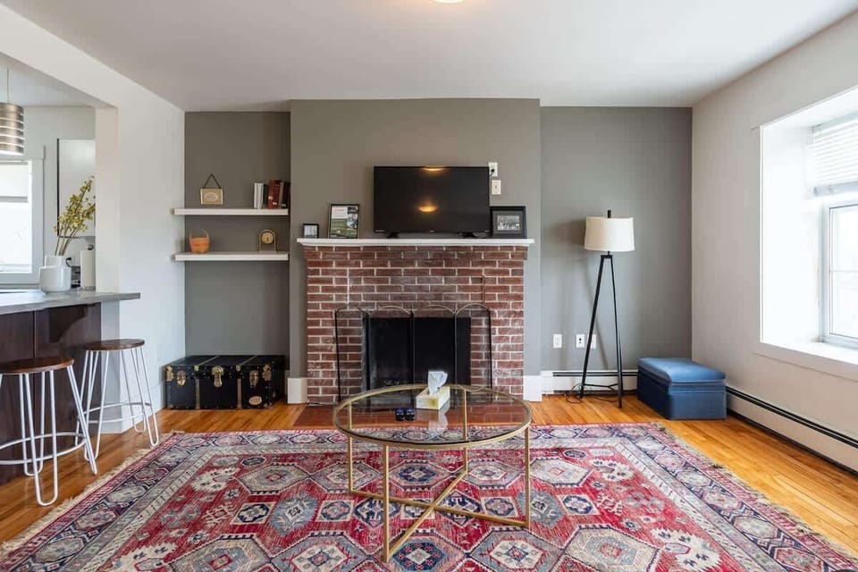 Spacious and inviting, open-concept living room 