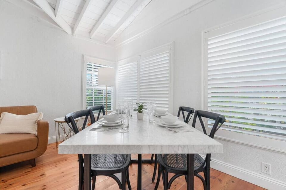 Warm and inviting, this table is set for good times and great company.