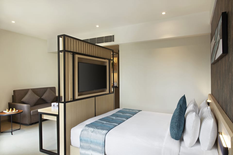 Premium bedding, memory foam beds, minibar, in-room safe