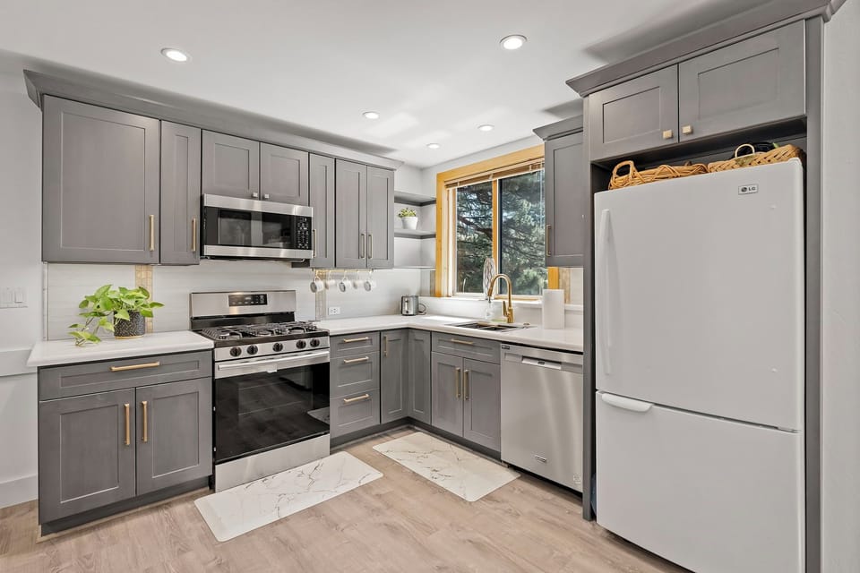 Kitchen at Blue Alpine Loft at Northstar