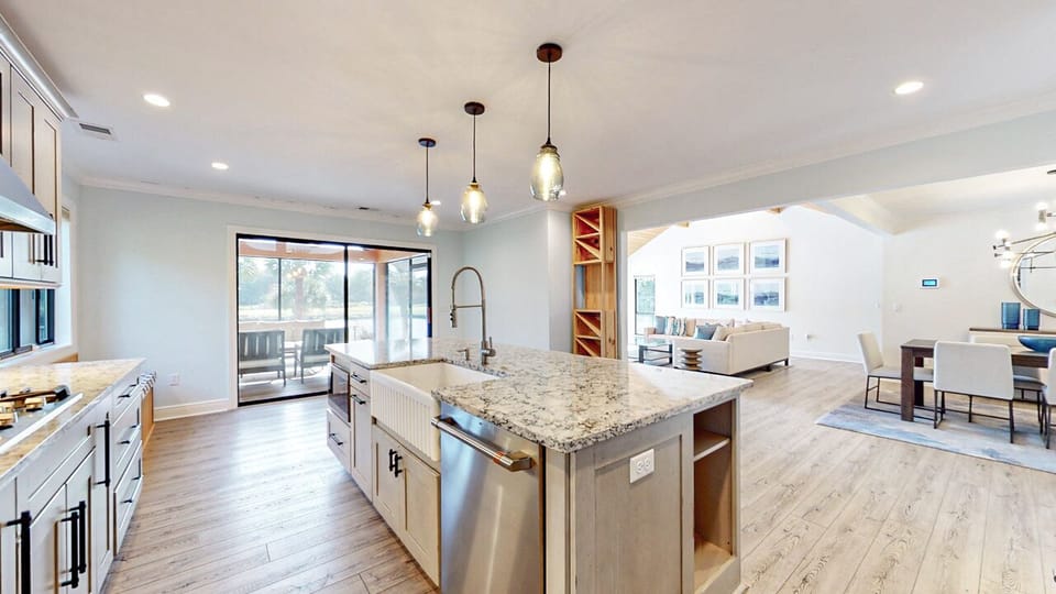 Fully Stocked Kitchen with Quartz Countertops