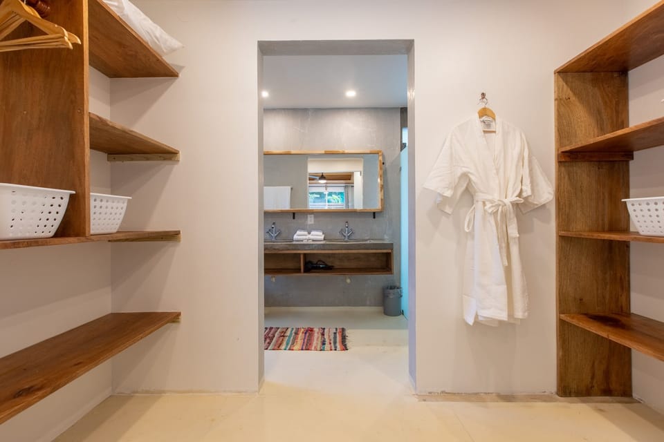 Master suite walk-in closet.
