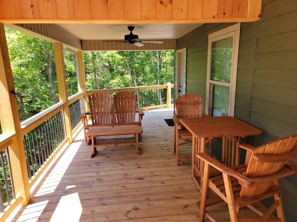 Upstairs deck