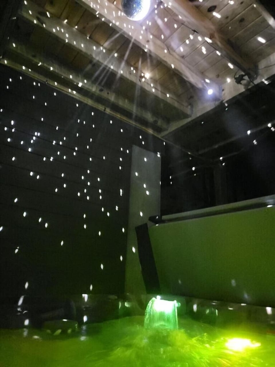 Hot tub at night!