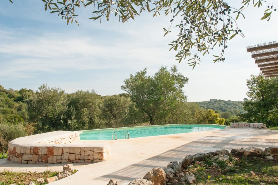 Lovely pool area with private valley views