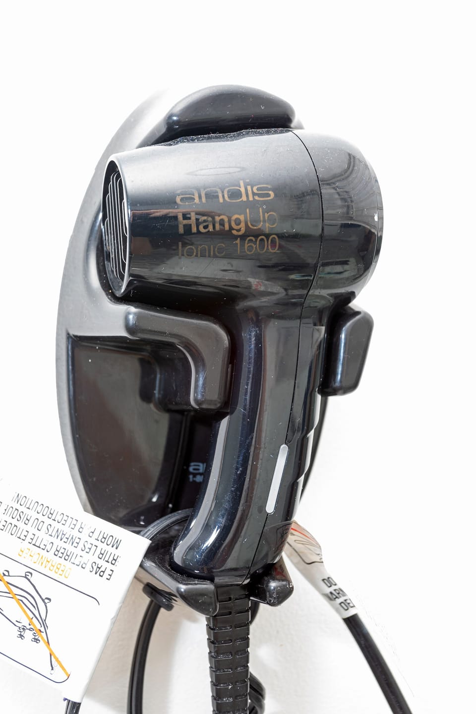 Hairdryer inside the unit