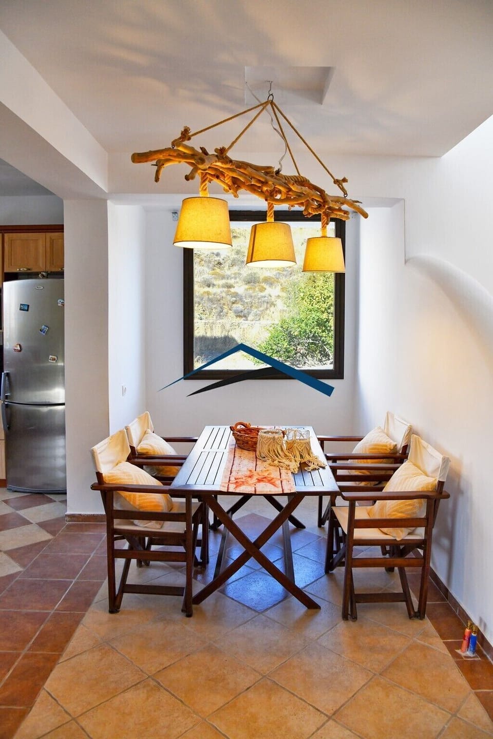 The dining area