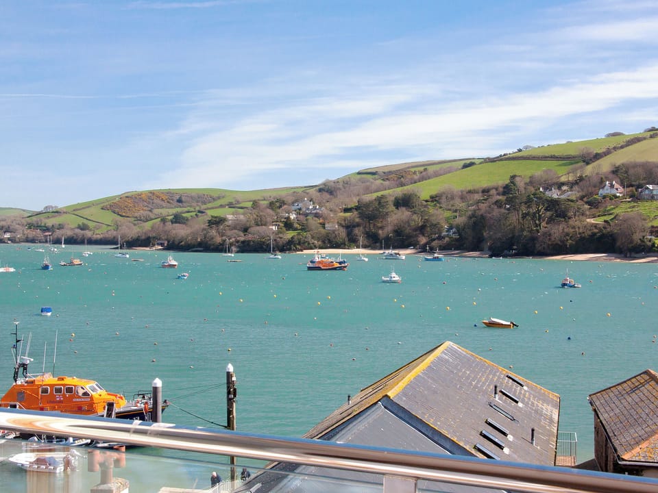 Decked balcony with outstanding Harbour views | Quays Cottage, Salcombe