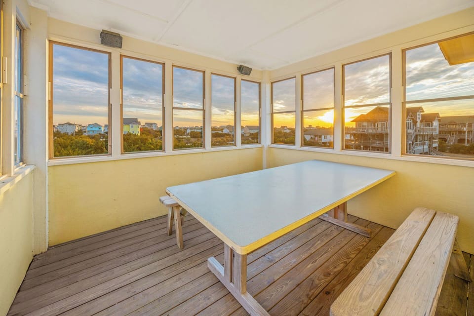 Surf or Sound Realty - 1071 - I'm Not Shore - Screened Porch Sunset
