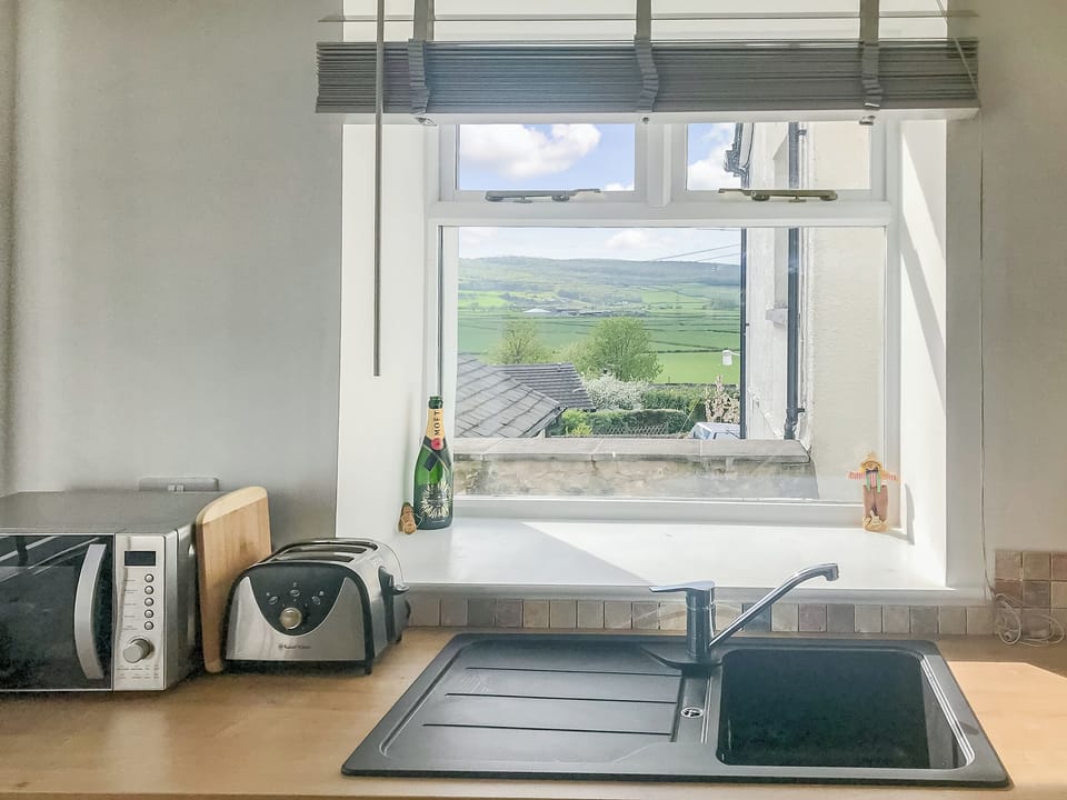 Charming view of Lye valley from the kitchen | Old Chapel, Levens, near Kendal