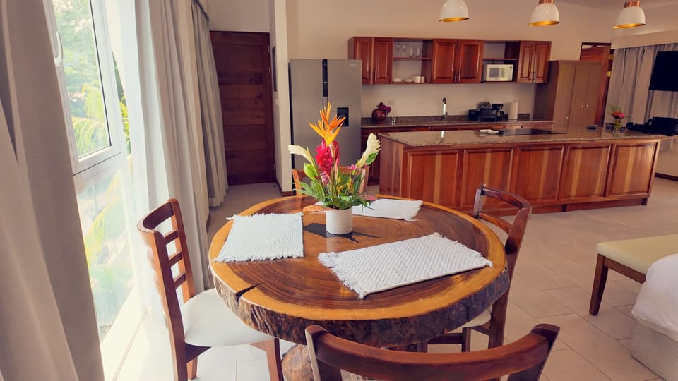 Superior Studio, Ocean View | Private kitchen | Full-size fridge, microwave, stovetop, coffee/tea maker
