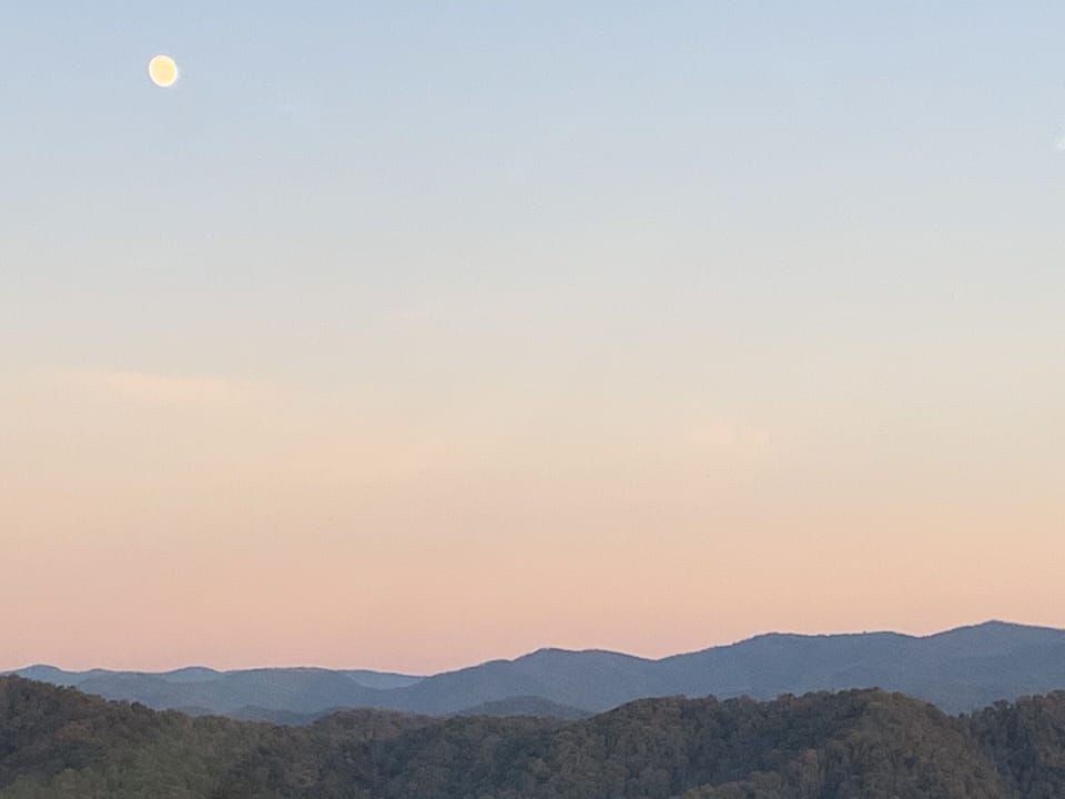 There are great views of the mountains from our neighborhood - ask owner.