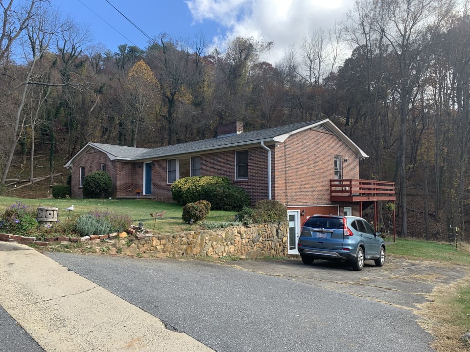 Guest Quarters are in the lower half of the house.  Private Entrance on side.