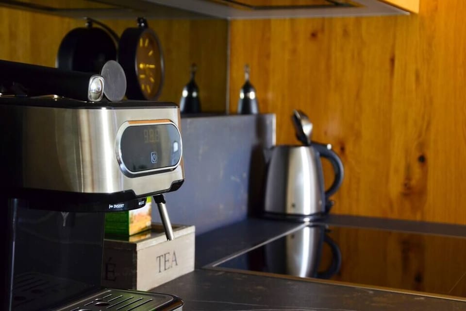 Espresso machine tea kettle and the selection of tea