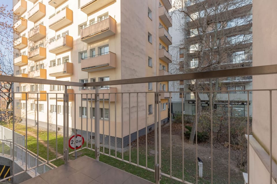 View from the apartment of the surrounding area. 