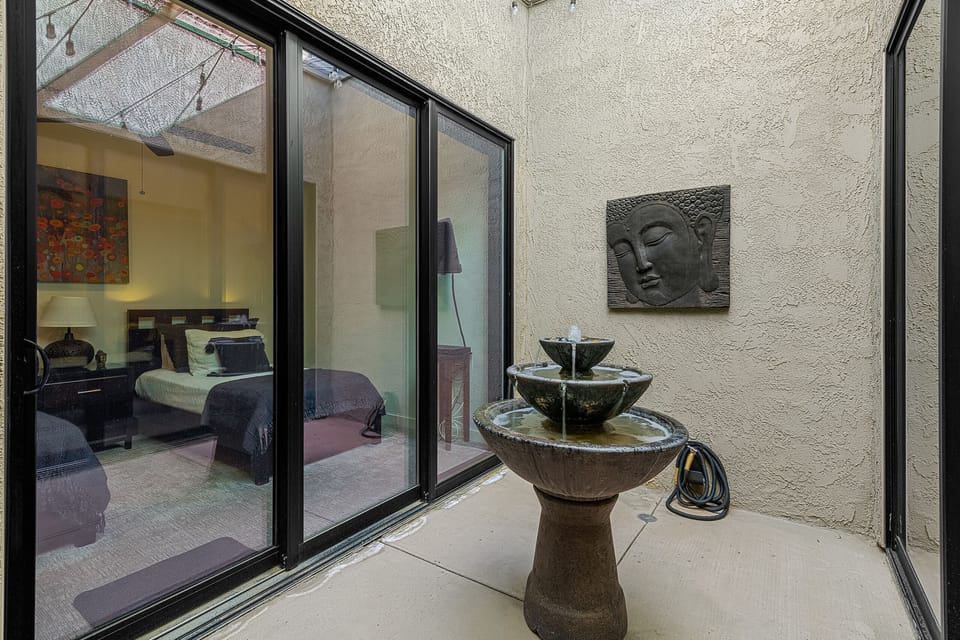 tranquil atrium fountain