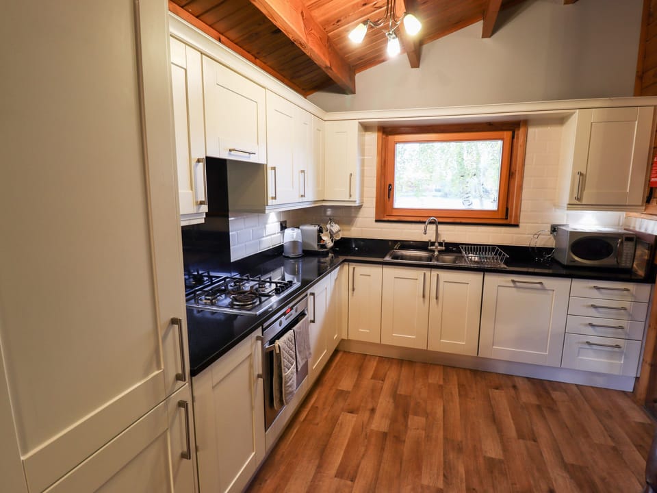 Fridge, dishwasher, electric kettle, toaster