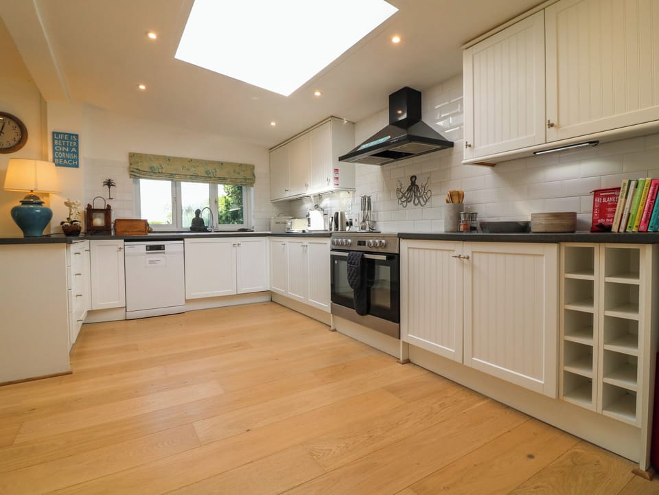 Fridge, dishwasher, electric kettle, toaster