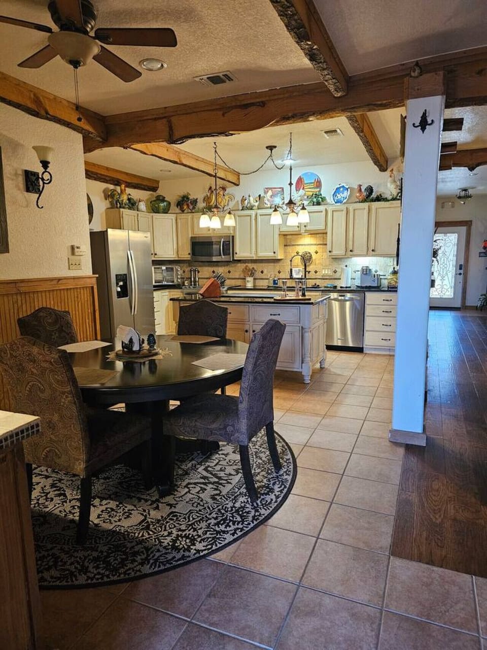 Open Dining and Kitchen