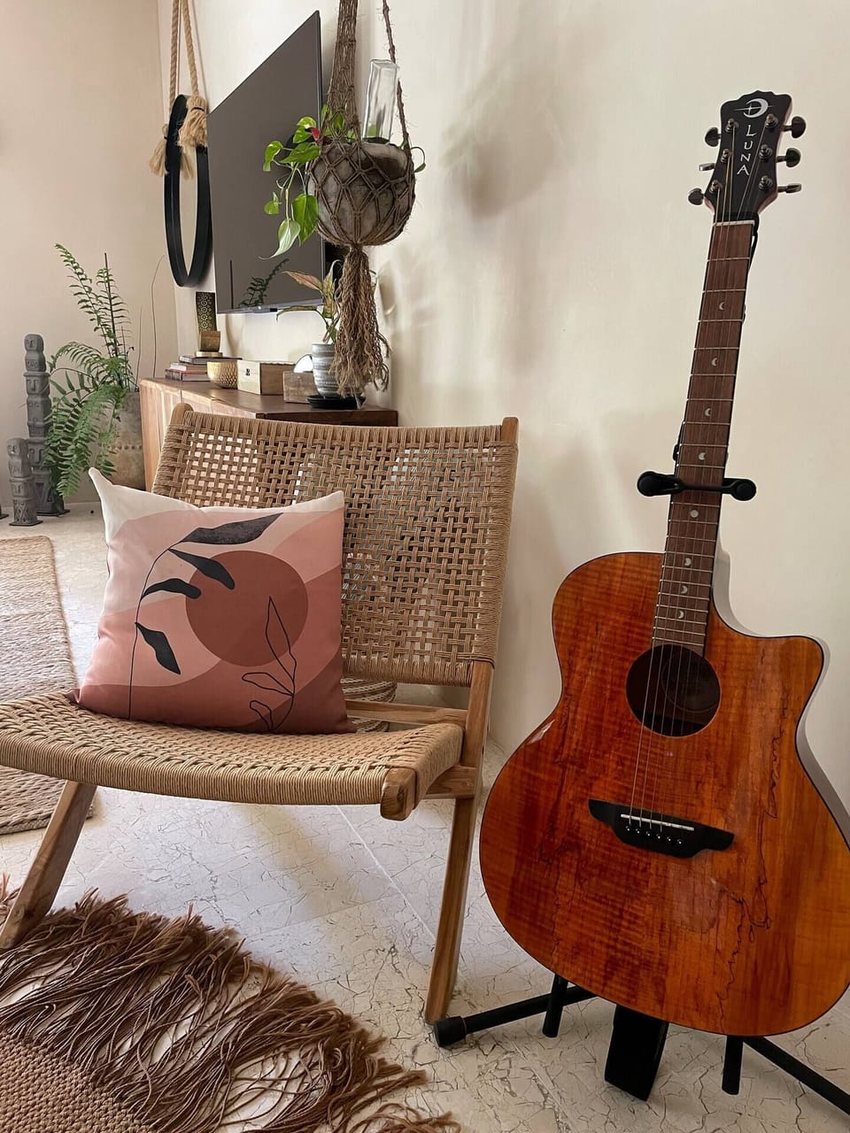 Channel your inner musician with our Luna guitar!