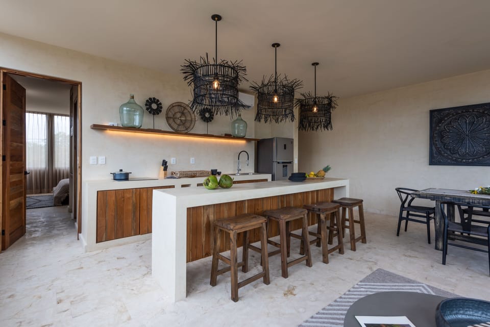 Standard Apartment | Private kitchen | Microwave, stovetop, coffee/tea maker, rice cooker