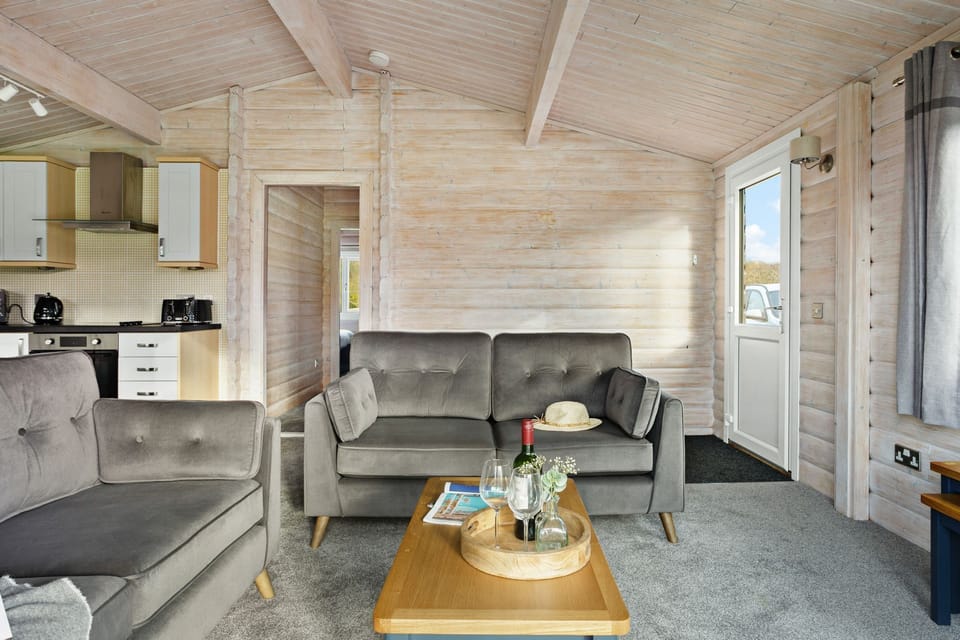 Sofa seating in living room - Chestnut, 6 Fingle Glen Lodges