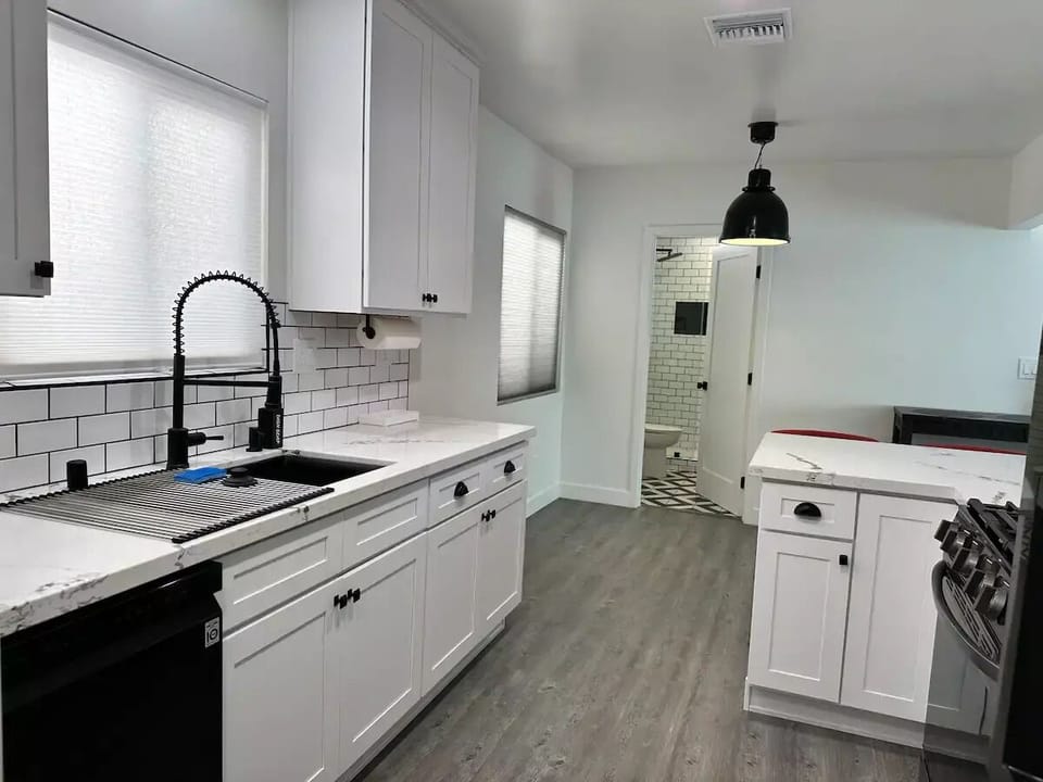 Convenient kitchen with brand new appliances