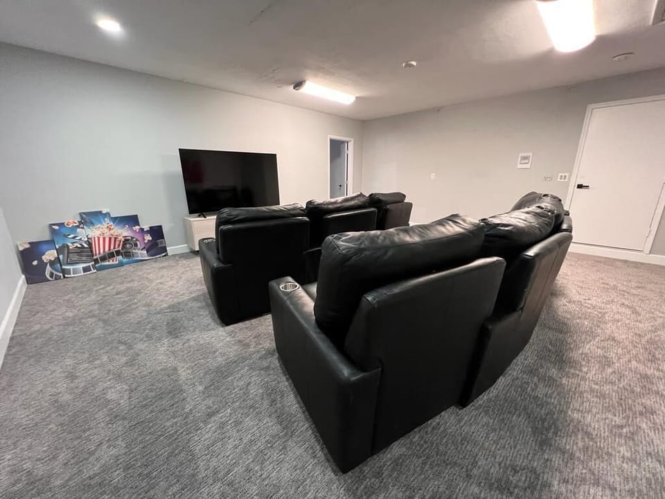 Family Movie Nights: Get cozy and create unforgettable moments with our dedicated movie-watching area. 
