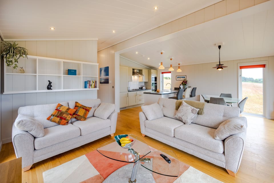 The light-filled living area