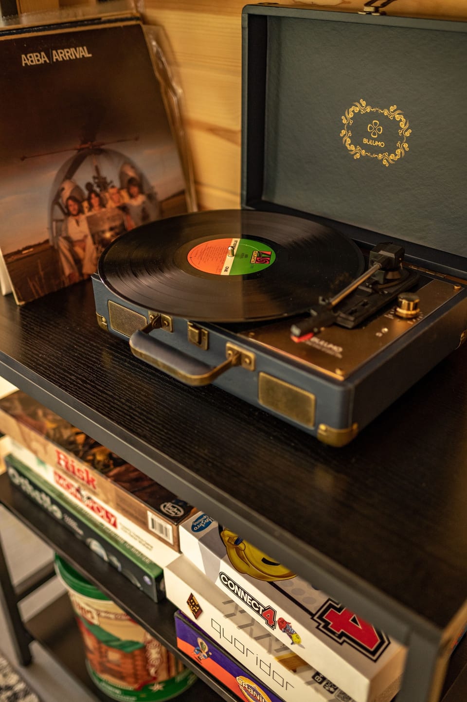Put on a record for a laid back vibe